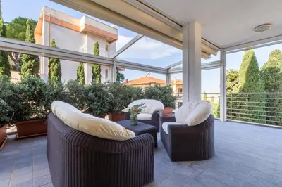 Area soggiorno di Terrazza61 - Appartamento con vista spettacolare sulla città di Cagliari