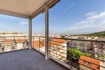 Balcone o terrazza di Terrazza61 - Appartamento con vista spettacolare sulla città di Cagliari