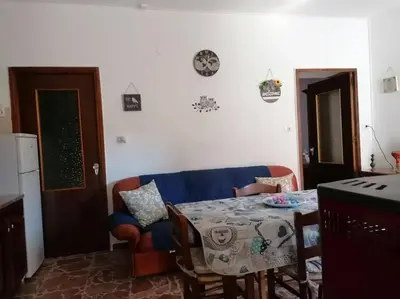 Area soggiorno di Mistral house - alloggio sud ovest della Sardegna