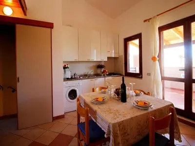 Cucina o angolo cottura di Apartment in Costa Rei near White Sandy Beaches