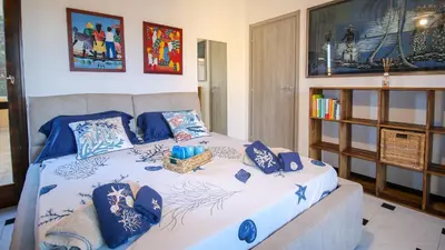 Letto o letti in una camera di Ben House