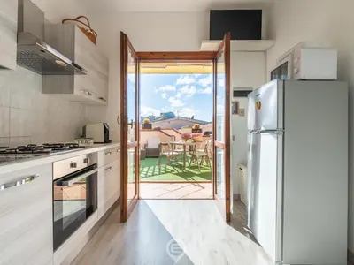 Cucina o angolo cottura di Maria's Wonderful Retreat