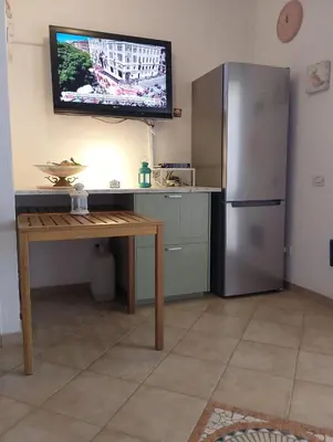 Cucina o angolo cottura di Casa vacanze con terrazza panoramica vista mare