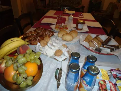 Cibo presso il bed & breakfast o nelle vicinanze