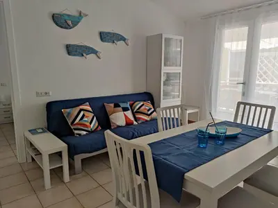 Area soggiorno di Moby Dick House