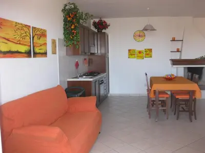 Area soggiorno di Appartamento elegante e confortevole