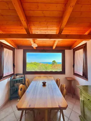 TV o dispositivi per l'intrattenimento presso Domus Mary Cala Caterina Apartment with sea view