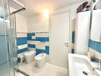 Bagno di Domus Angelica Apartment Charmant with sea view Villasimius