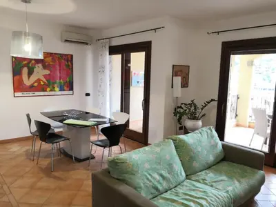 Area soggiorno di Sa Mirada Apartments