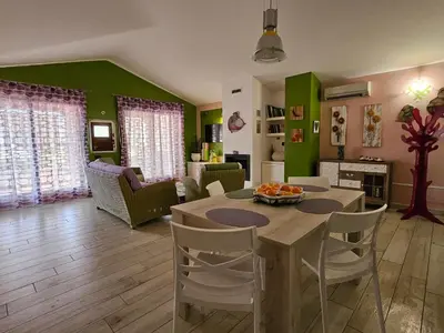 Area soggiorno di Sa Mirada Apartments