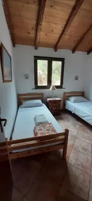 Letto o letti in una camera di Casa Grazia e Enrico