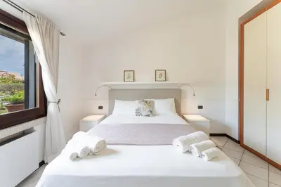 Letto o letti in una camera di Lux Oasi Colombina, with Private Pool SouthSardiniaHolidays