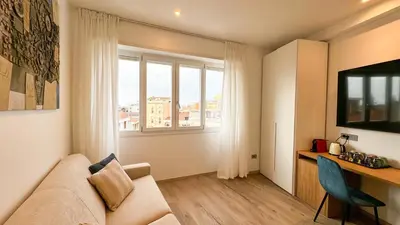 Area soggiorno di Galleria Roma Art Guesthouse