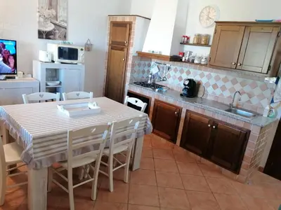 Cucina o angolo cottura di Villa Agasi piscina e vista mare