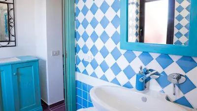 Bagno di The sound of the sea -Amazing villa 30mt from the beach