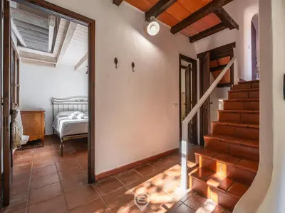 Letto o letti in una camera di Villa La Perla