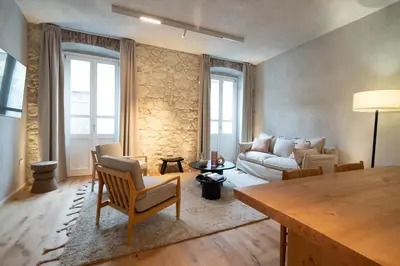 Area soggiorno di Trinità UrbanHaven - Cuore di Cagliari