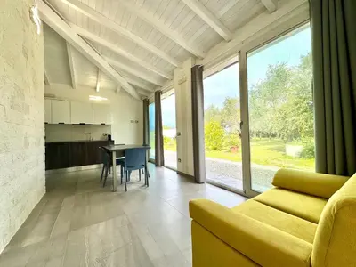Area soggiorno di Wind Rose Villa