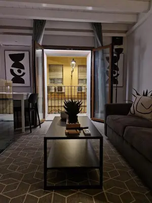 Area soggiorno di Space Suite Marina