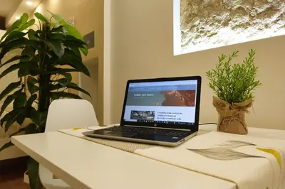 TV o dispositivi per l'intrattenimento presso Caba's Apartment Best Vacation Ever