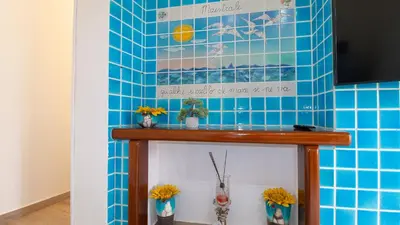 TV o dispositivi per l'intrattenimento presso Appartamento il Maestrale Casa Vacanza