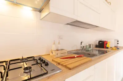 Cucina o angolo cottura di CA' DU GU' Free wifi - centrale
