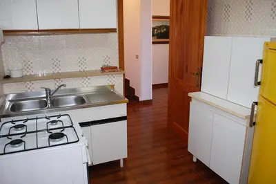 Cucina o angolo cottura di Appartamento con terrazza vista mare a Maladroxia C51