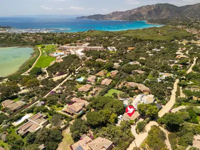 Paesaggio naturale nelle vicinanze della villa