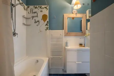 Bagno di Elegante Villa Lu' centro Città a 10 minuti dal mare