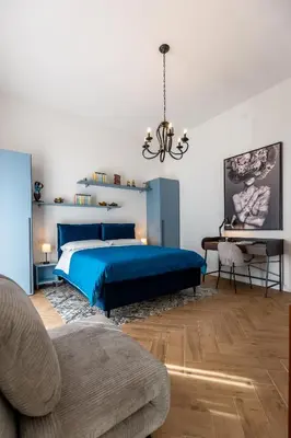 Letto o letti in una camera di Ginett's House