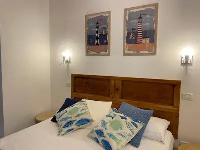 Letto o letti in una camera di Blue Vista - Casa Marina