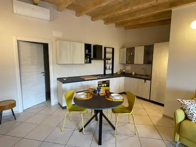 Cucina o angolo cottura di Blue Vista - Casa Marina