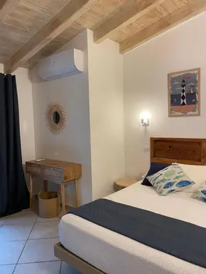 Letto o letti in una camera di Blue Vista - Casa Marina