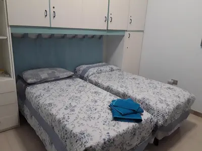 Letto o letti in una camera di Il Fenicottero Elmas