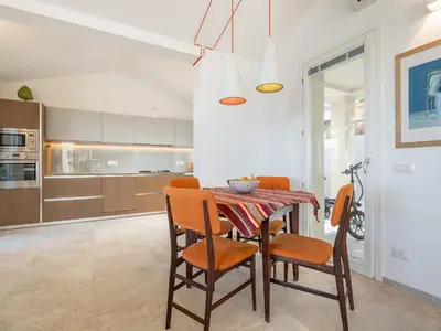 Cucina o angolo cottura di Villa Arcobaleno sul mare