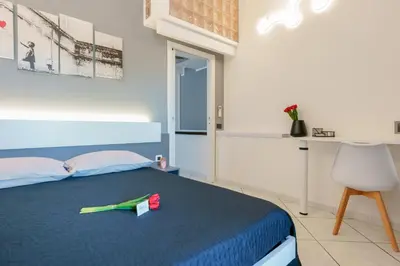 Letto o letti in una camera di Unplug