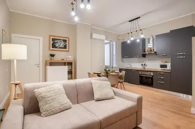 Cucina o angolo cottura di OIKOS APARTMENT CAGLIARI