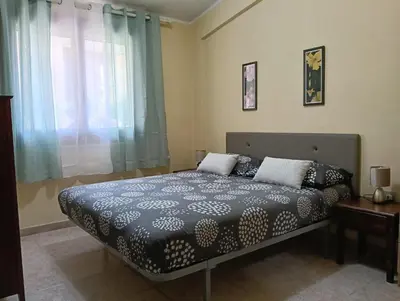 Letto o letti in una camera di Casa Fabieddu