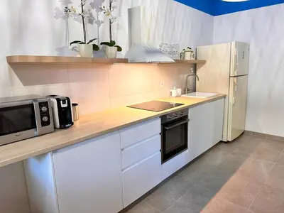 Cucina o angolo cottura di Pineta sopra il mare - Walk to the Beach