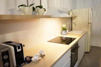 Cucina o angolo cottura di Pineta sopra il mare - Walk to the Beach