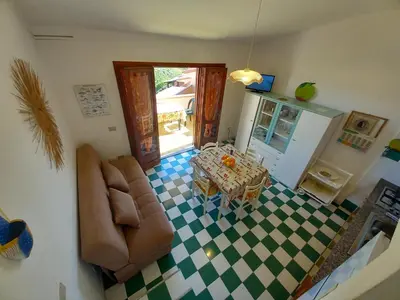 Area soggiorno di Casa Maci