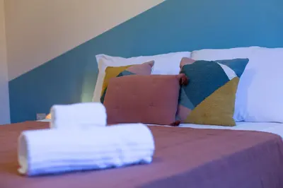 Letto o letti in una camera di Romantic Bohemien apartment- private terrace