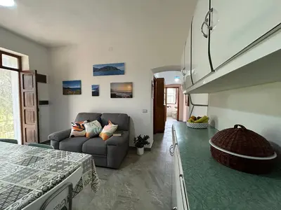 Area soggiorno di casa Sa Breca