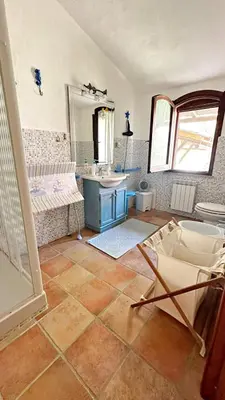 Area soggiorno di Villa Caposchiera Indipendente