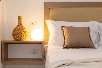 Letto o letti in una camera di Villa Sole
