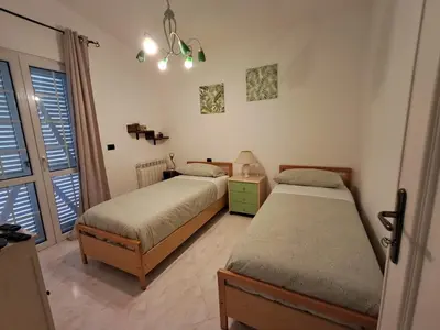 Letto o letti in una camera di Sa Mendula