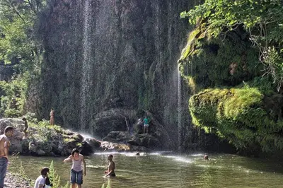 Paesaggio naturale nelle vicinanze del campeggio