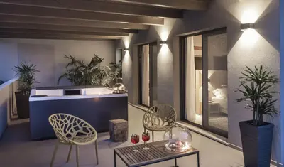 Area soggiorno di Ros'e Mari Green Home Hotel