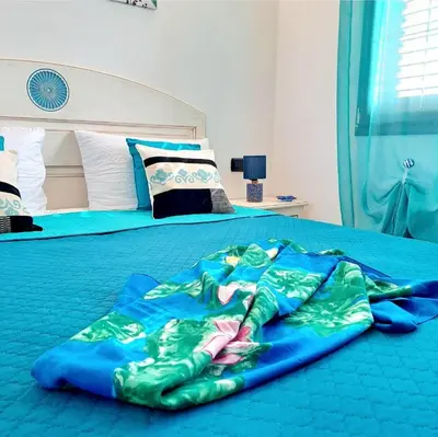 Letto o letti in una camera di Casa Flo