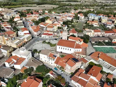 Vista generica su San Giovanni Suergiu o vista sulla città dall'interno del bed & breakfast